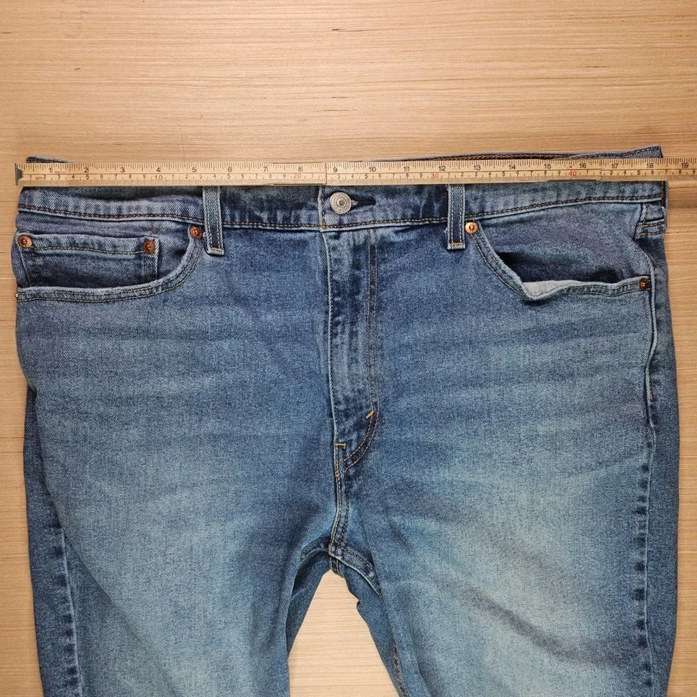 Levis 511 Denim Shorts Mens‎ 38 Blue Cut Off Raw Hem Stretch Casual
